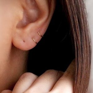 Tiny hoop earrings
